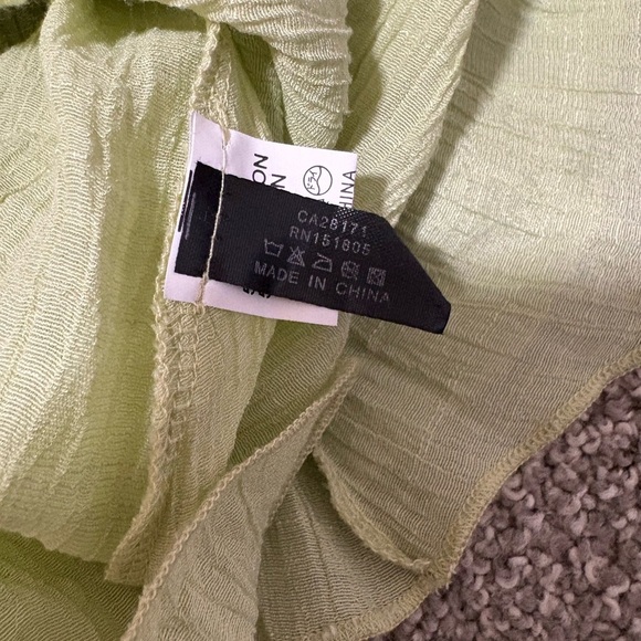 Y2K Papa Sleeveless Green Button-Down Women's Mini Summer Dress Size Small - Picture 10 of 12